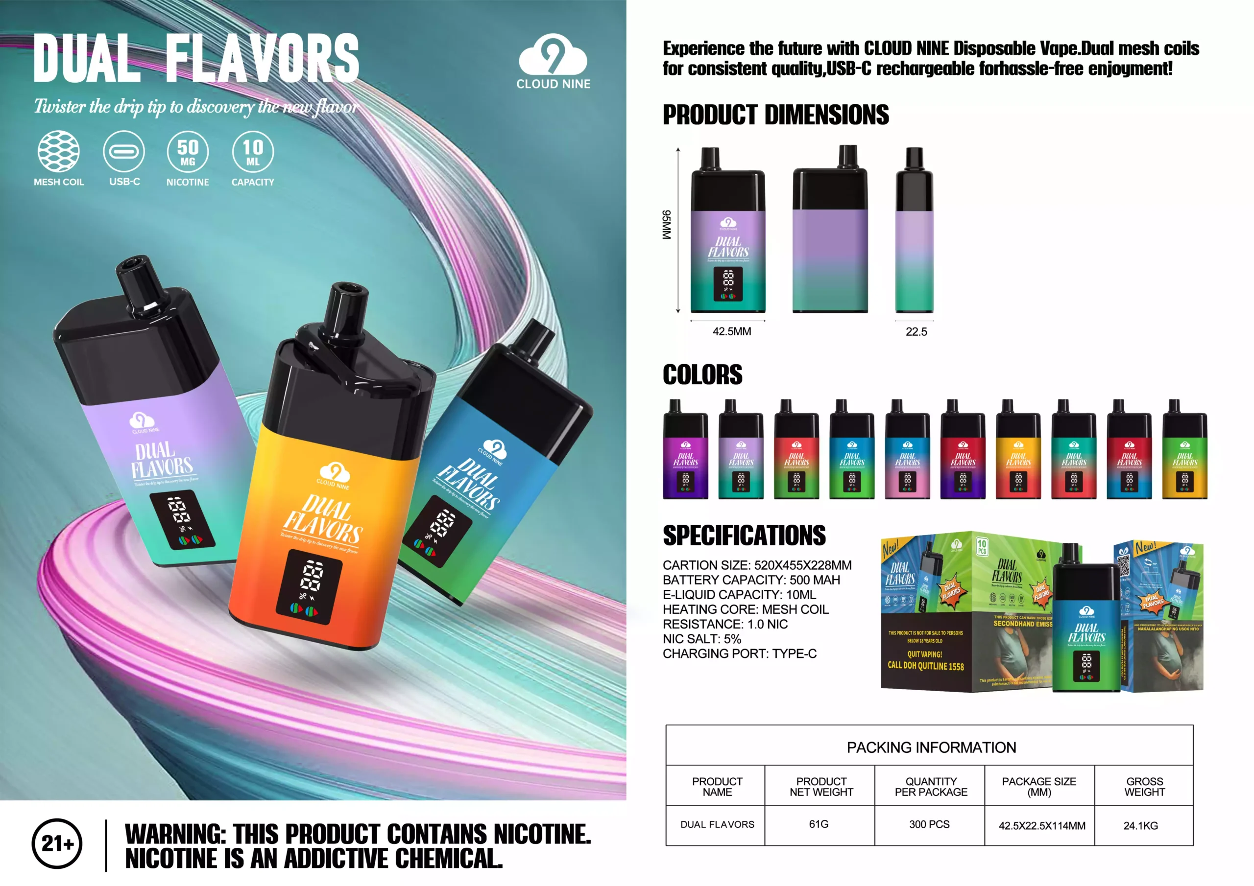 Top CLOUD NINE Disposable Vapes Wholesale Suppliers in Thailand2