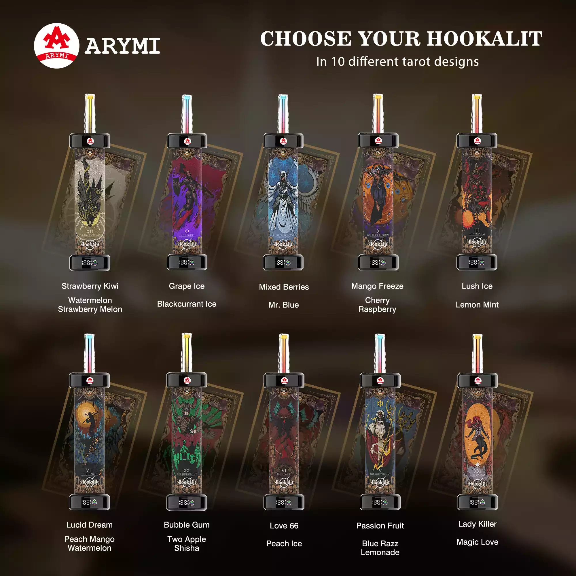 Direct from Factory ARYMI HOOKALIT 40K PUFFS E-Juice Capacity 40ml Nicotine 0.35% Hot Selling Disposable Vape with Multiple Flavor Options (2)