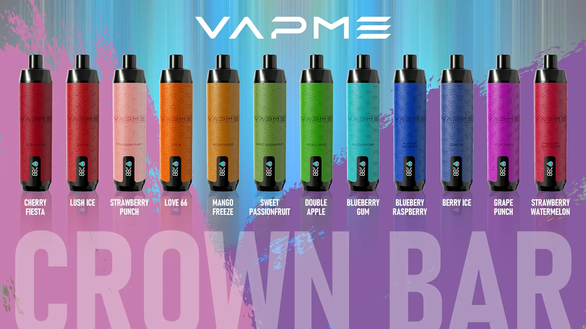 Vapme Crown Bar 18000 Puffs Rechargeable Battery Mesh Coil 2% 5% Low Nicotine Low Price Wholesale Disposable Vape (1)