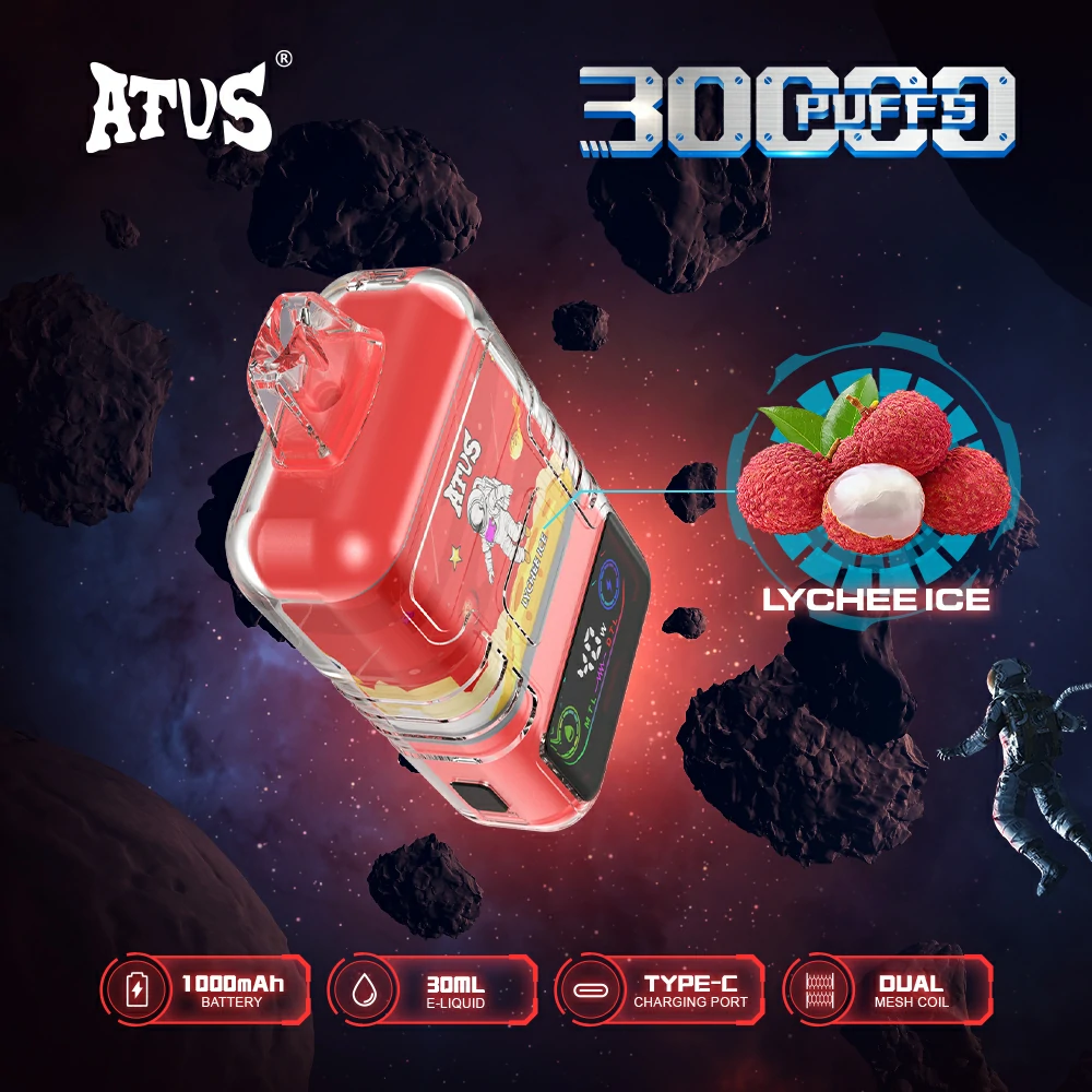 Find ATVS 30000 Puffs Disposable Vape Dual Mesh Coil Digital Screen Box Design Bulk Wholesale with Factory Direct Prices and Flavor Choices 16