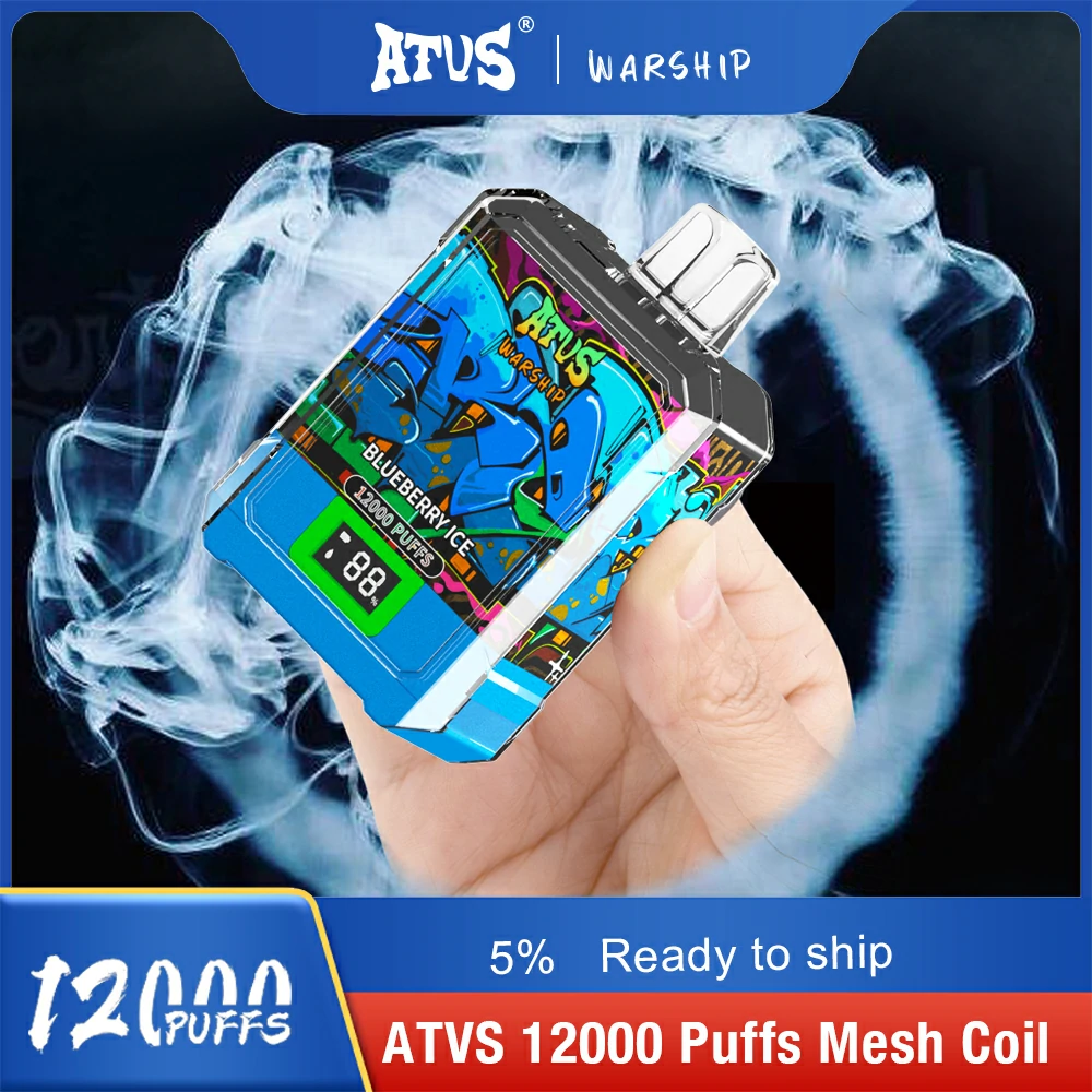 ATVS WARSHIP 12000 Puffs Disposable Vape Rechargeable Battery Direct Factory Wholesale Multiple Flavor Choices Available7